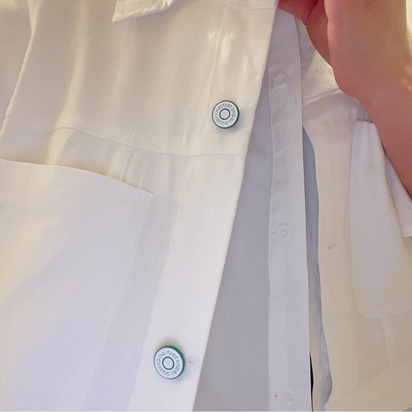 Full length buttons down denim half top - Picture 3 of 9